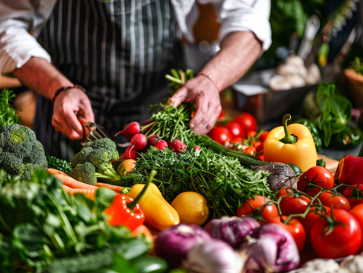 Збалансоване меню з різноманітними стравами